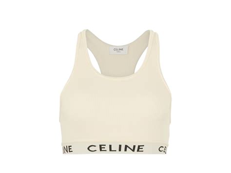 Celine striped sports bra